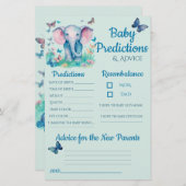 ベビーエレファントブルーベビー予測アドバイスカード (正面/裏面)