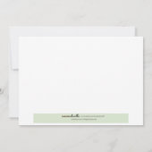 ベビーエレファントブルーボーイベビーシャワースプリンクル 招待状 (裏面)