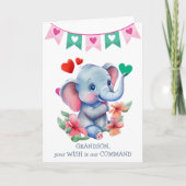 ベビーエレファントヘ孫プリンスバレンタイン シーズンカード (正面)