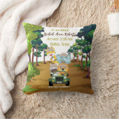 ベビーエレファントライオンジャングルゼブラジラフェサファリ クッション (ブランケット)