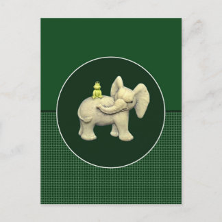 ベビーエレファント&フロッグ ポストカード