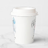 ベビーエレファント&ブルーバルーンベビーシャワー 紙コップ (右)