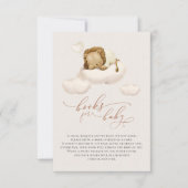 ベビーエンクロージャカードのクラウドブックにライオン ノートカード (正面)