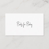 ベビーエンクロージャカードミニマリスト用ブック エンクロージャーカード (裏面)