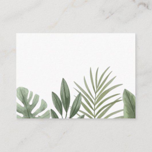 ベビーエンクロージャカード用のサファリ本 エンクロージャーカード (裏面)