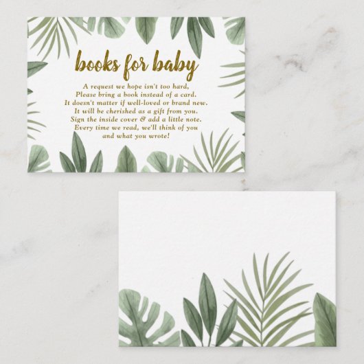 ベビーエンクロージャカード用のサファリ本 エンクロージャーカード (正面/裏面)