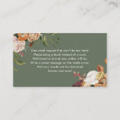 ベビーエンクロージャカード用のセージグリーンブック 名刺 (裏面)