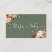 ベビーエンクロージャカード用のセージグリーンブック 名刺 (正面)