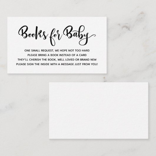 ベビーエンクロージャカード用のベビーBashブック エンクロージャーカード (正面/裏面)