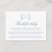 ベビーエンクロージャカード用のライトブルーかわいい本ベビー エンクロージャーカード (正面)