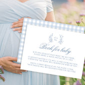 ベビーエンクロージャカード用のライトブルーかわいい本ベビー エンクロージャーカード