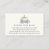 ベビーエンクロージャカード用の小さな青いカボチャの本 エンクロージャーカード (正面)