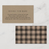 ベビーエンクロージャカード用の茶色の格子縞の本 エンクロージャーカード (正面/裏面)