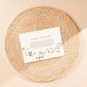 ベビーエンクロージャカード用バニーピンクフローラブック エンクロージャーカード