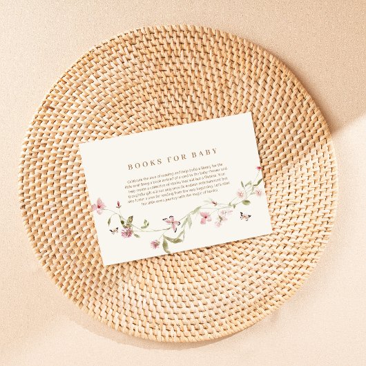 ベビーエンクロージャカード用バニーピンクフローラブック エンクロージャーカード