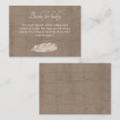 ベビーエンクロージャカード用ブッ素朴ク – Woodland Ba エンクロージャーカード (正面/裏面)