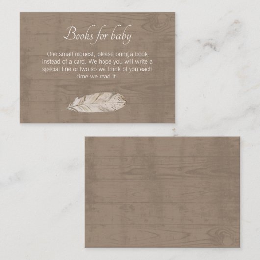 ベビーエンクロージャカード用ブッ素朴ク – Woodland Ba エンクロージャーカード (正面/裏面)