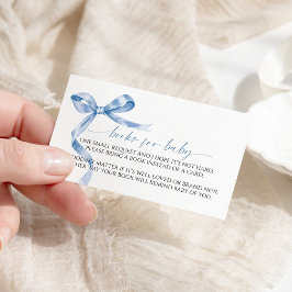 ベビーエンクロージャカード用ブルーボウブック エンクロージャーカード