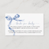 ベビーエンクロージャカード用ブルーボウブック エンクロージャーカード (正面)