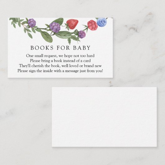 ベビーエンクロージャカード用ベリースイートブック エンクロージャーカード (正面/裏面)