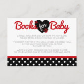 ベビーエンクロージャ招待状挿入用Ladybugブック エンクロージャーカード (正面)