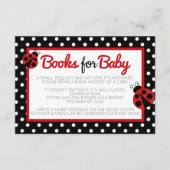 ベビーエンクロージャ招待状挿入用Ladybugブック エンクロージャーカード (正面)