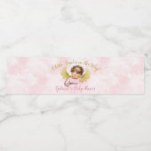 ベビーエンジェルガールピンク金ゴールドリトルエンジェルオンザーズ ペットボトルラベル (シングルラベル)