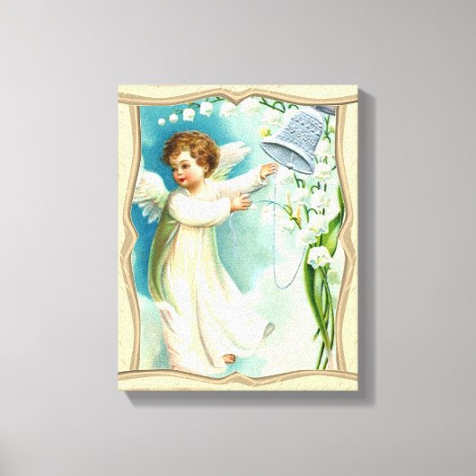 ベビーエンジェルブルーベル キャンバスプリント (正面)