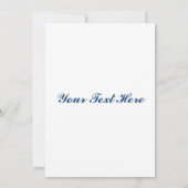 ベビーエンジェルブルーベル 招待状 (裏面)