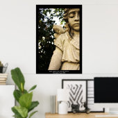 ベビーエンジェル像 ポスター (ホームオフィス)