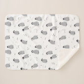 ベビーエンプレムペンギンチックス模様 シェルパブランケット (正面(横))