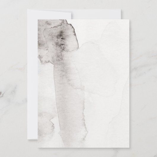 ベビーエンペラーペンギン冬のベビーシャワー 招待状 (裏面)