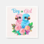 ベビーオウム双生児 スタンダードカクテルナプキン (正面)