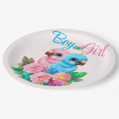 ベビーオウム双生児 ペーパープレート (アングル)