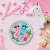 ベビーオウム双生児 ペーパープレート (パーティー)