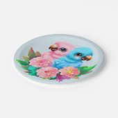 ベビーオウム双生児 ペーパープレート (アングル)