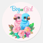 ベビーオウム双生児 ラウンドシール (正面)