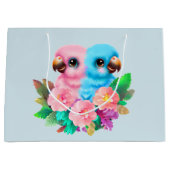 ベビーオウム双生児 ラージペーパーバッグ (正面)