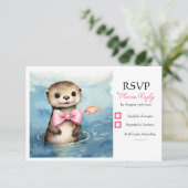 ベビーオッターガールバースデーパーティー 出欠カード (スタンド正面)