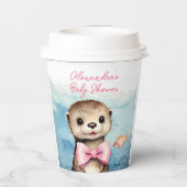 ベビーオッターガールベビーシャワー 紙コップ (裏面)