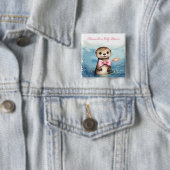 ベビーオッターガールベビーシャワー 缶バッジ (インサイチュ)