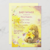 ベビーオッター&ヒトデかわいいベビーシャワー 招待状 (正面/裏面)