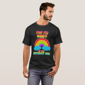 ベビーオブ誕生日ガールレインボー誕生日キッド Tシャツ (正面フル)