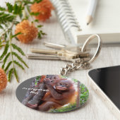 ベビーオランウタンインツリー キーホルダー (側面)