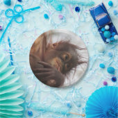 ベビーオランウタン紙プレート ペーパープレート (パーティー)