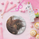 ベビーオランウタン紙プレート ペーパープレート (パーティー)