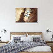 ベビーオラングタン キャンバスプリント (インサイチュ (寝室))