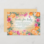 ベビーオレンジピンク花リトルかわいこちゃん エンクロージャーカード (正面/裏面)