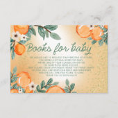 ベビーオレンジ緑ののためのブッ葉クリトルかわいこちゃん エンクロージャーカード (正面)