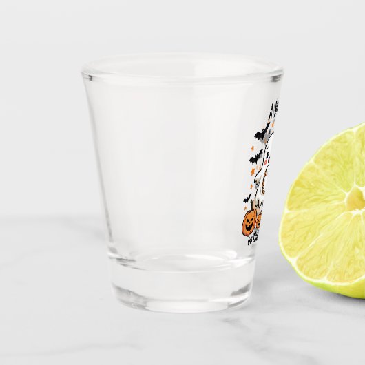 ベビーオンザウェイパステル幽霊妊娠ハロウィーン ショットグラス (左)